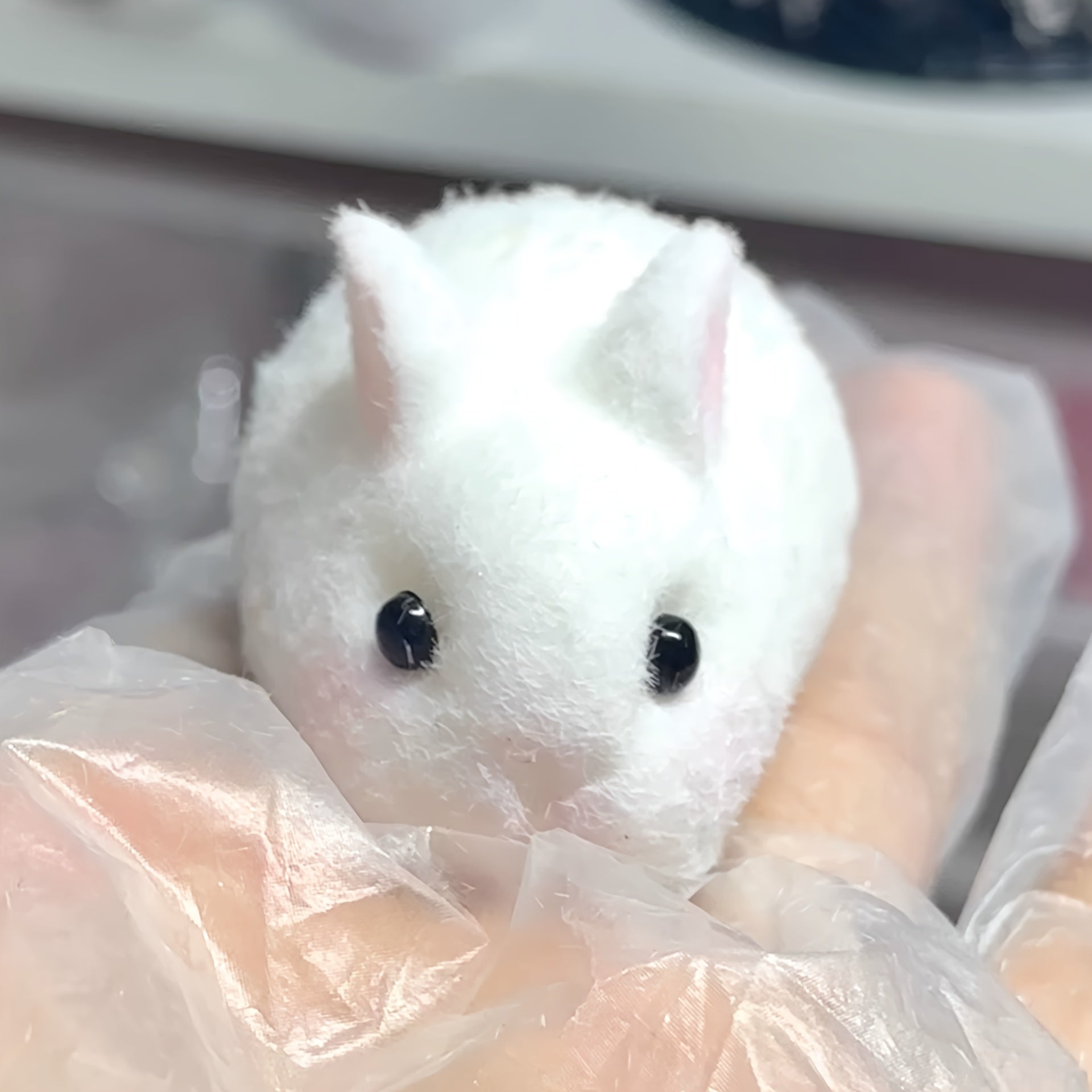 Mini Soft Rabbit Toy Simulation Rabbit Toy Desktop Ornament