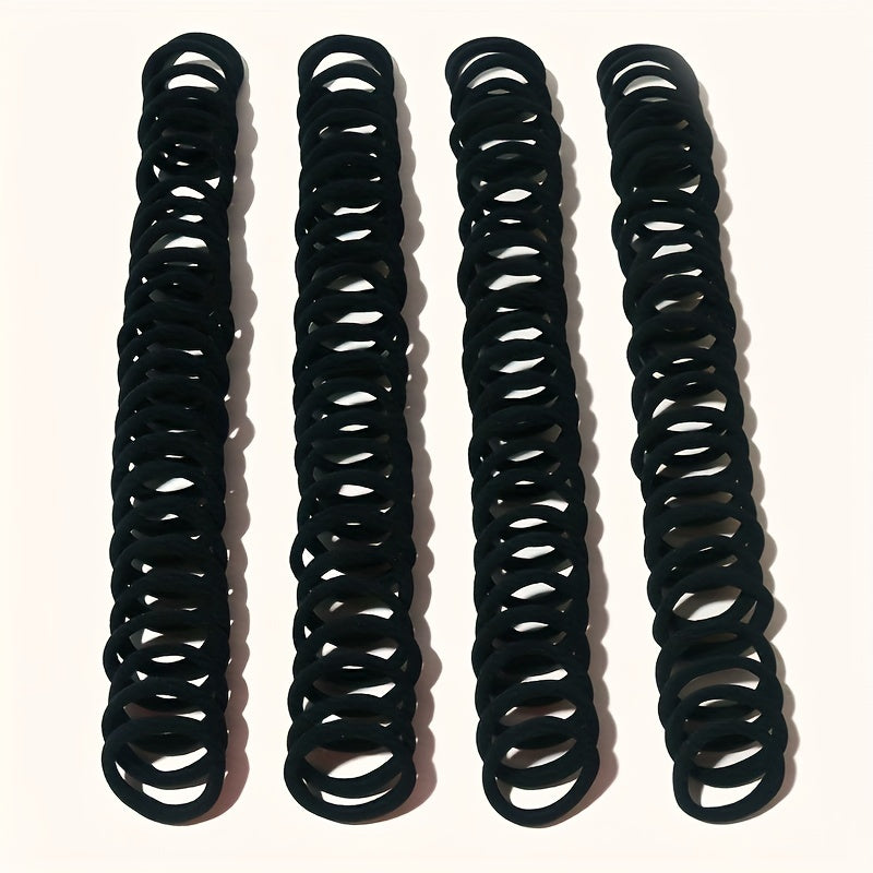 100pcs Non Slip Hair Tie Ponytail Holder Elastic Hair Accessory