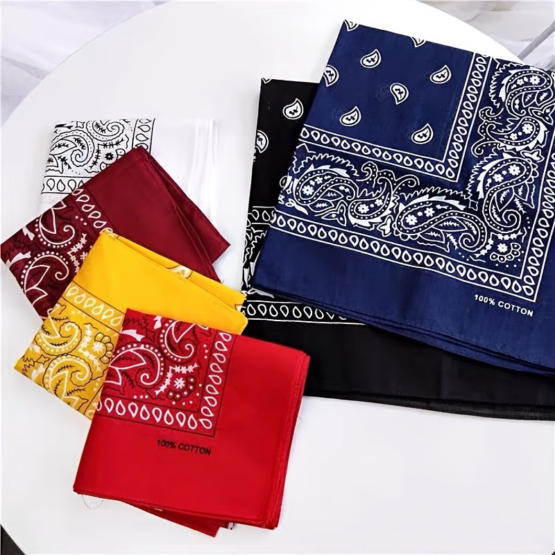Outdoor Riding Square Scarf Classic Paisley Magic Mask Hip Hop Headband