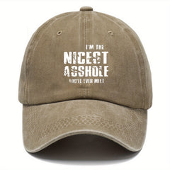 Adjustable Washed Cotton Baseball Cap Sun Hat for Outdoor Activities