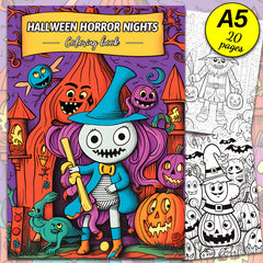 Halloween Coloring Book for Kids 14.5x21cm 1 Book