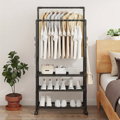 3 Layer Clothes Rack Hat Shoes Bag Storage Rack
