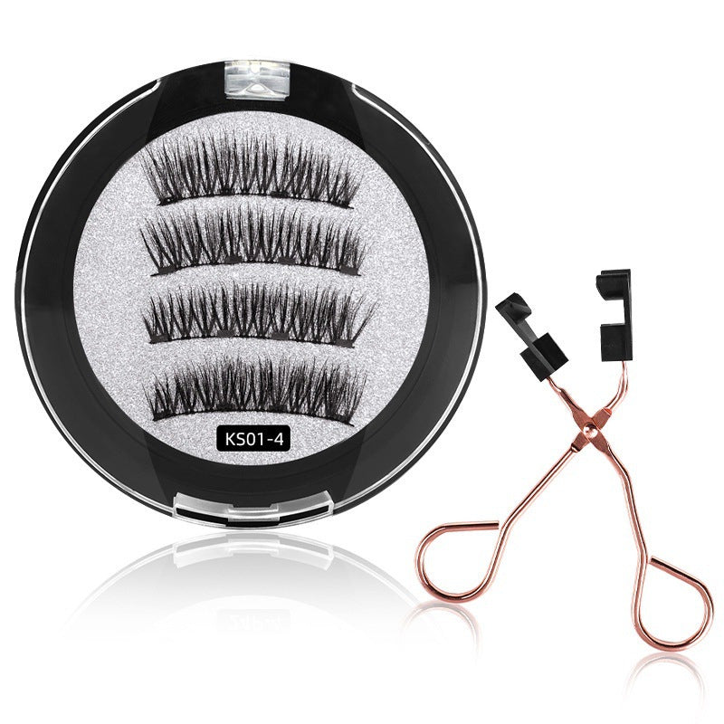 3D Magnetic False Eyelashes Faux Mink Lashes With Tweezers