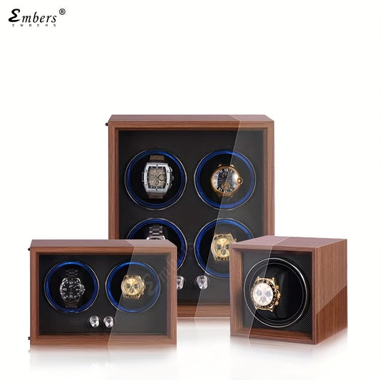 4 Slots Watch Winder Wooden Watch Display Box