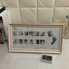 Baby's First Year Hand and Footprint Photo Frame
