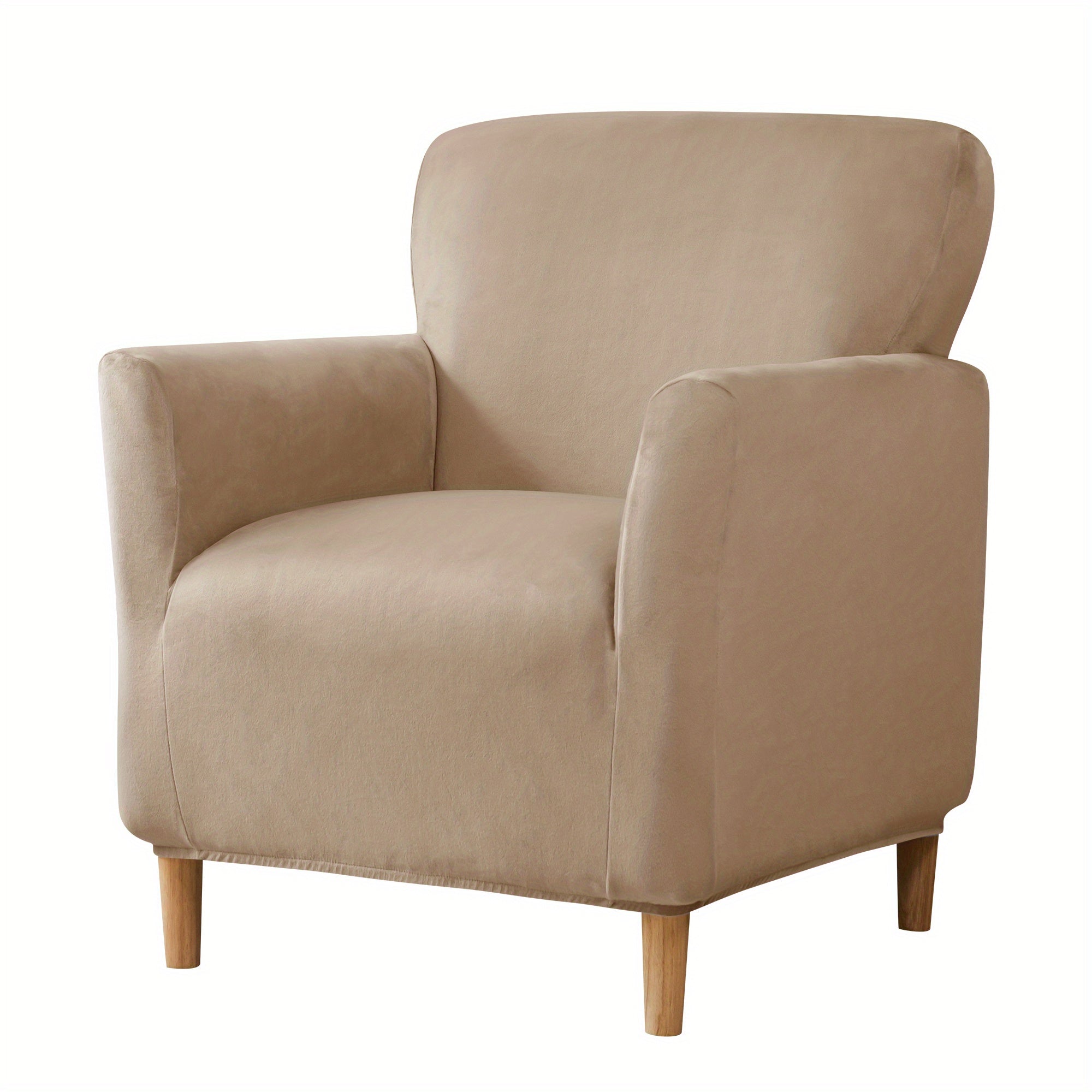 Soft Velvet Armchair Slipcover Non-slip Furniture Protector Home Decor