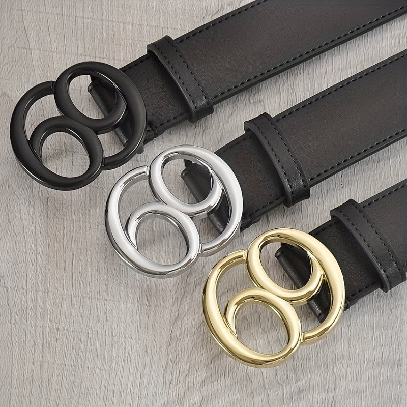 Leather Belt Smooth Buckle Men's Versatile 69 Belt