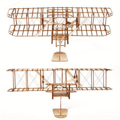 125Pcs 3D Wooden Airplane Model Puzzle Educational Gift for Children