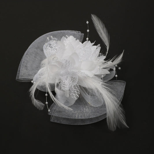 Faux Feather Mesh Head Piece Women's Hair Accessories