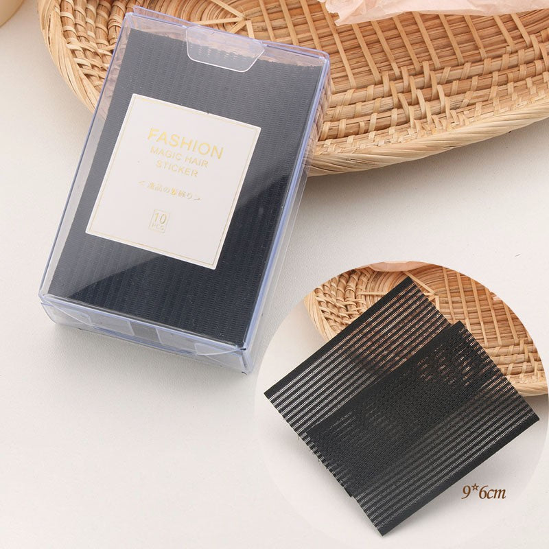 10pcs Hair Pad Hair Sticker Clip Bang Fixed Magic Paste Tape Fringe Bang Patch