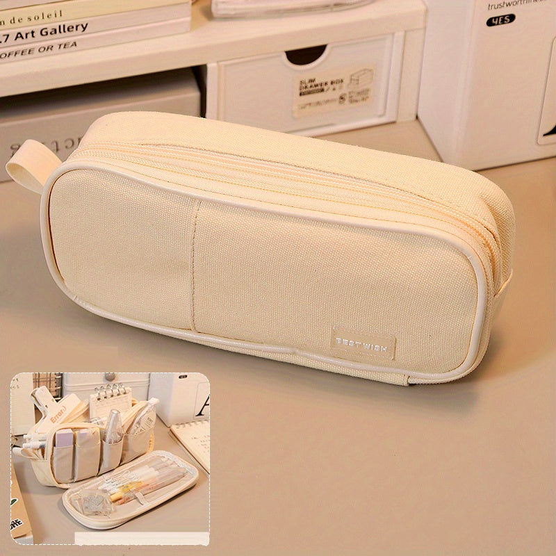 Large Capacity Stationery Bag Pencil Case for Office School Girls