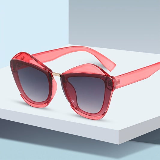 Polygonal Sunglasses Vintage Oversized Square Sunglasses for Women