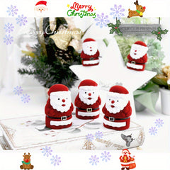 Red Santa Jewelry Box Christmas Proposal Ring Box Decoration