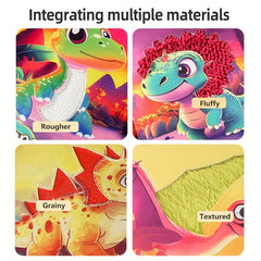 Animal Touch Book Interactive Children's Touch Book Durable Polyester