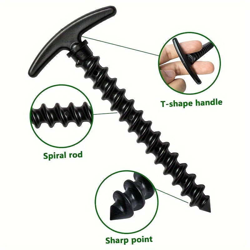 10pcs Unbreakable Plastic Tent Nails Camping Stakes