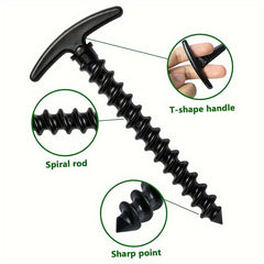 10pcs Unbreakable Plastic Tent Nails Camping Stakes