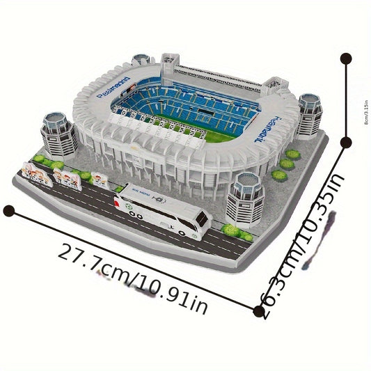 3D Football Field Stadium Architecture Model Puzzle Gift For Fans Kids