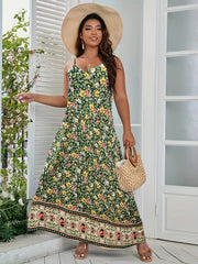  Floral Print Maxi Cami Dress