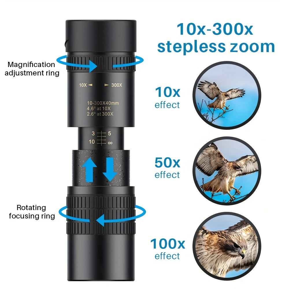 HD Monocular Telescope with BAK4 Prism for Bird Watching