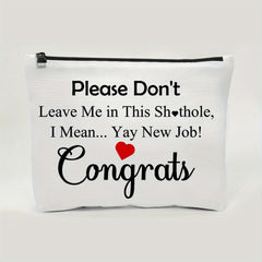 Funny Coworker Leaving Job Makeup Bag Farewell Gift