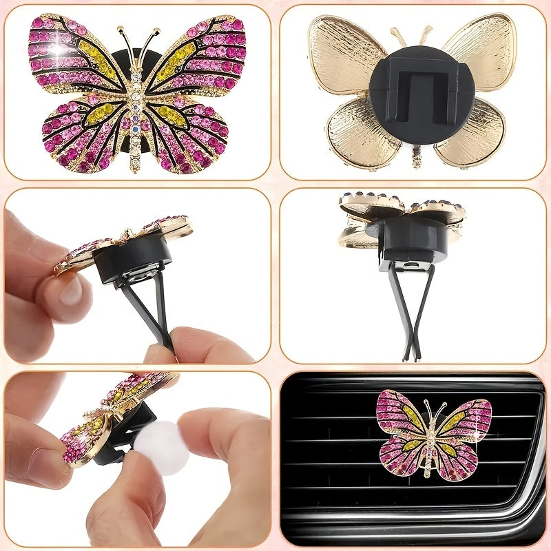 Butterfly Car Air Outlet Aromatherapy Perfume Clip