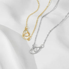 Double Heart Pendant Necklace - Elegant Jewelry for Women