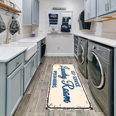 Durable Washable Area Rug Non Slip Water Absorbent Laundry Room Rug