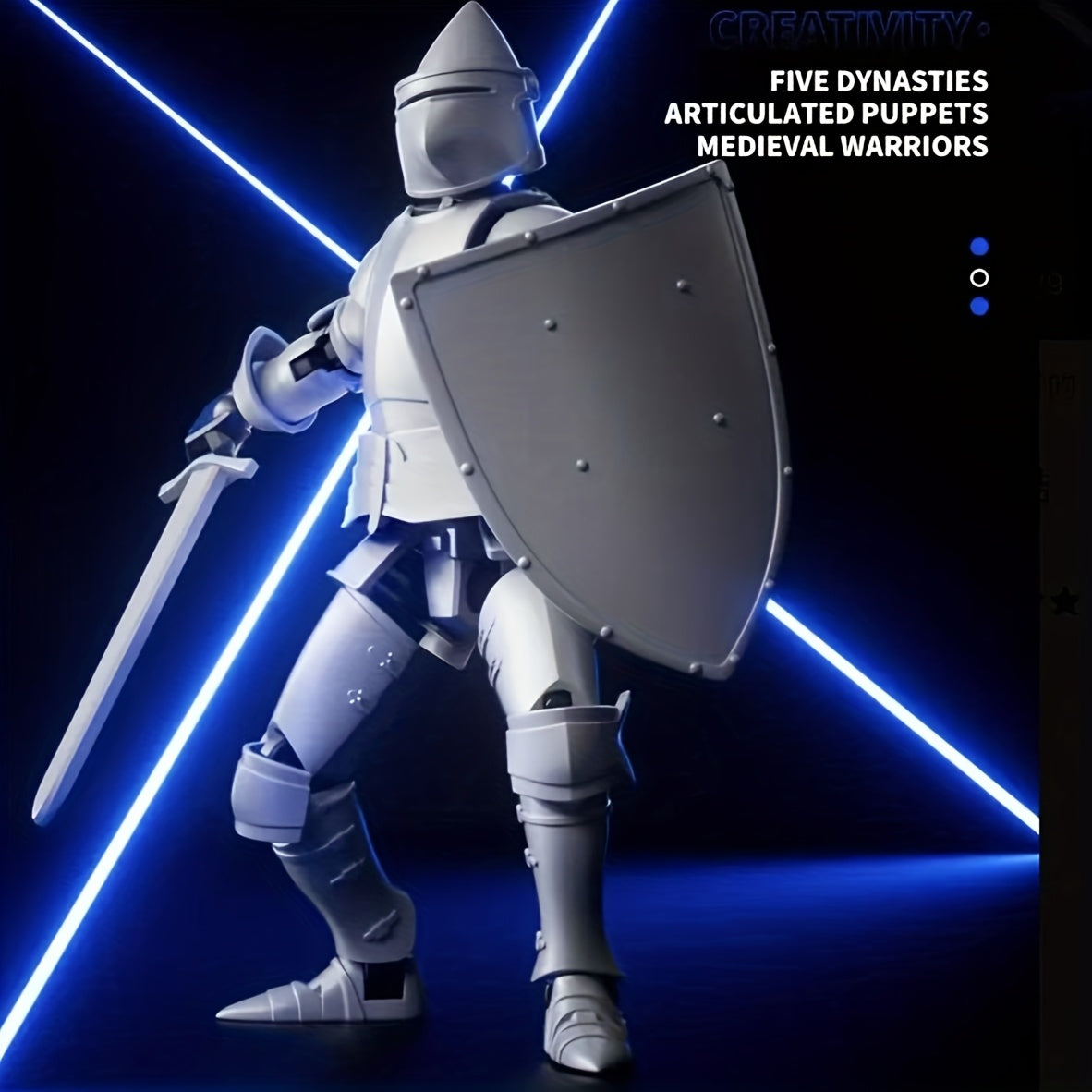 Mechanical Medieval Knight Toy Model Kit with Accessories