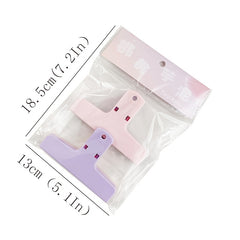 2pcs Small Fresh Clips for Students, 18.7 x 2in & 5.1in, Bill Organization