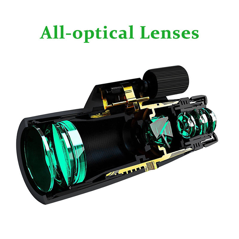 10X50 Wide Angle Monocular Telescope - HD Optics, Lightweight, Ergonomic Grip