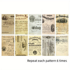 60pcs Ancient Rhyme Series Retro Literary Non-adhesive Paper Pack
