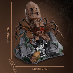 1000pcs Eight eyed Spider building block toy set Dark Forest Series
