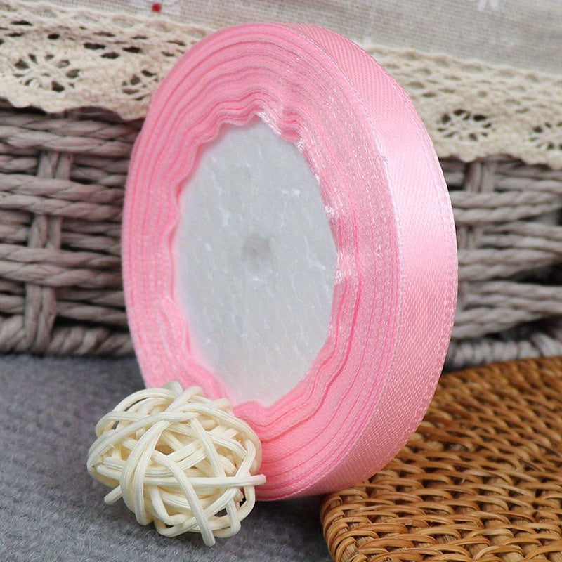 25 Yards 10mm Satin Ribbons Crafts Bow Gift Wrap Wedding Christmas Decor