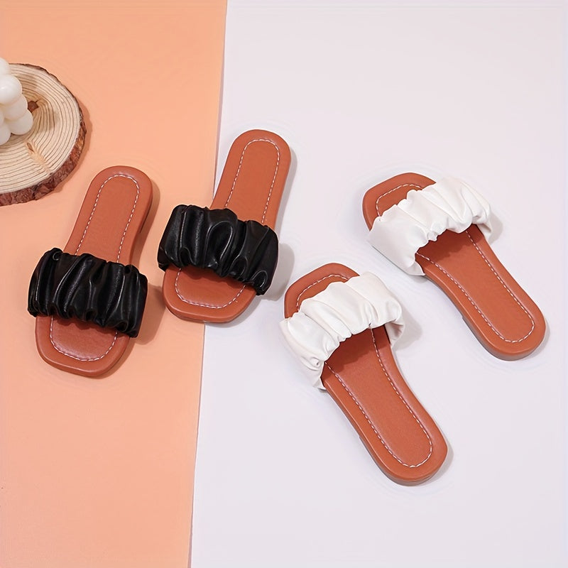 Girls Non Slip Lightweight Open Toe Slippers for Indoor Pool