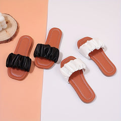 Girls Non Slip Lightweight Open Toe Slippers for Indoor Pool