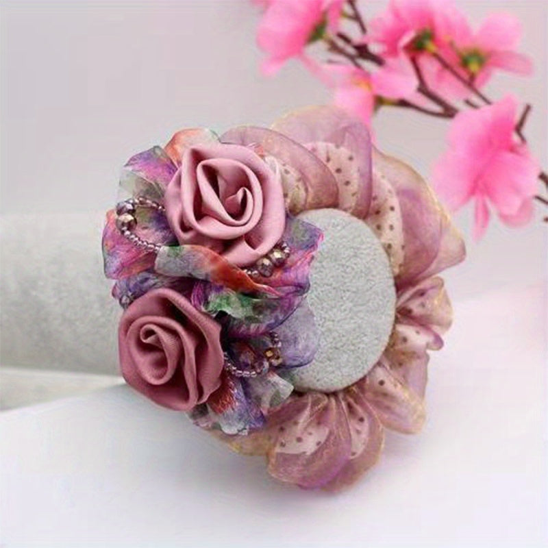 Women's Flower Decor Scrunchie Hair Ties Hair Accessory
