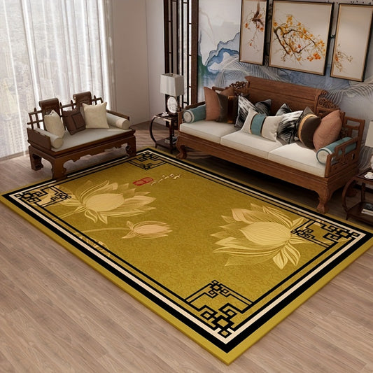 Non Slip Lotus Living Room Carpet Soft Padded Home Floor Mat