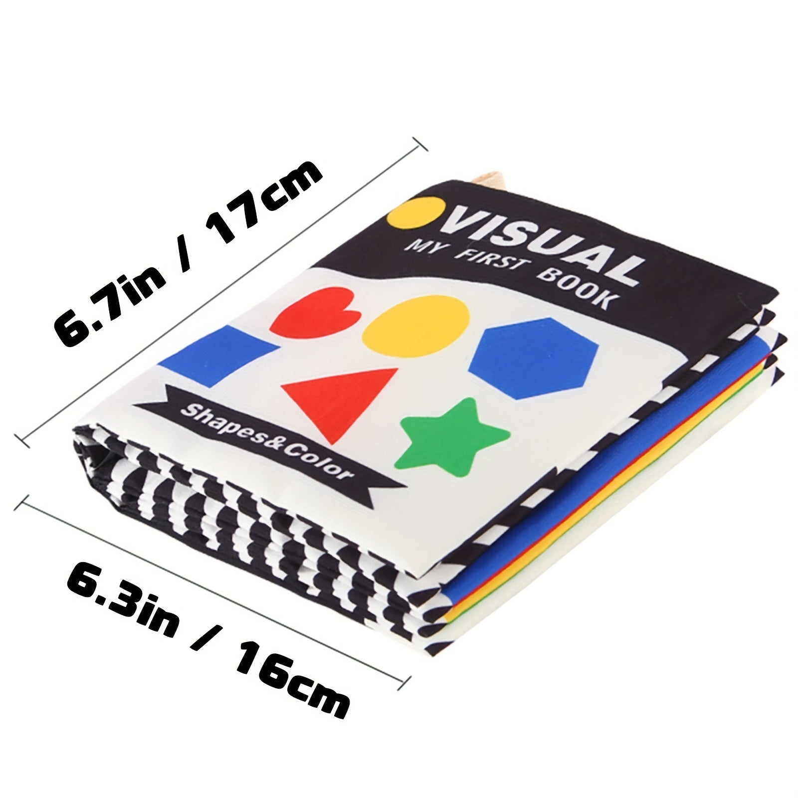 High Contrast Baby Cloth Books Non-Toxic Fabric Touch and Feel Toys