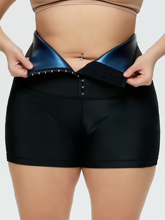  Shapewear High Rise Front Buckle Stretch Shorts