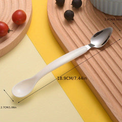 Baby Fruit Mud Scraping Spoon Double-headed 304 Stainless Steel