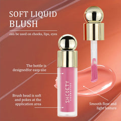 Matte Liquid Blush Lipstick Lip Glaze Dual Purpose Blush Natural Long Lasting