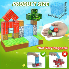 Magnetic Building Blocks 100pcs DIY 3D Puzzle Toy Creative Forest Home Decor