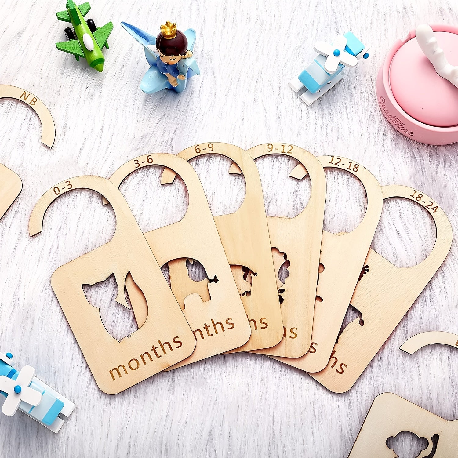 8pcs Animal Theme Baby Closet Dividers for Infant 0-24 Months