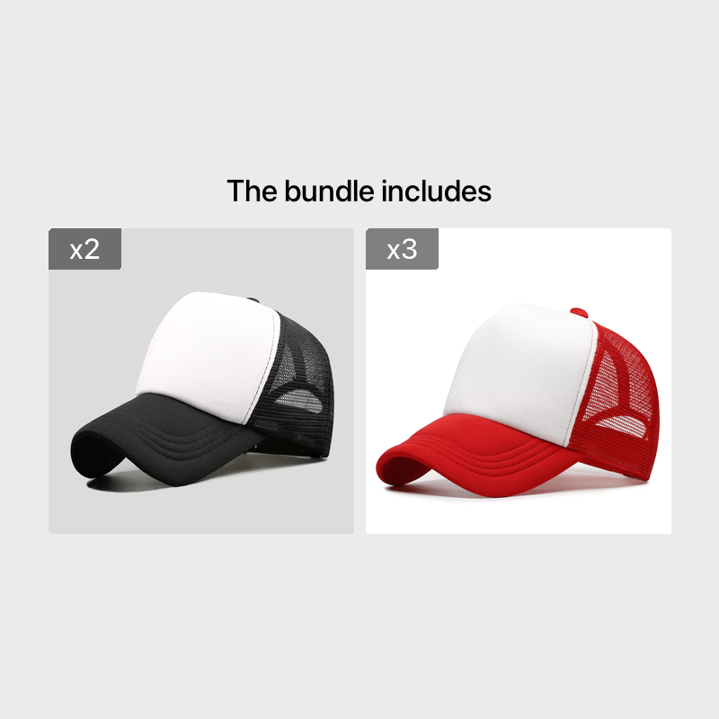 High Mesh Trucker Baseball Cap Snapback Hat