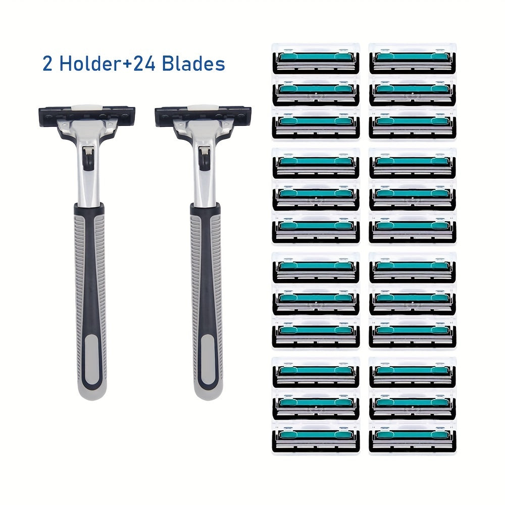Stainless Steel Men's Shaving Blades 24 Pack