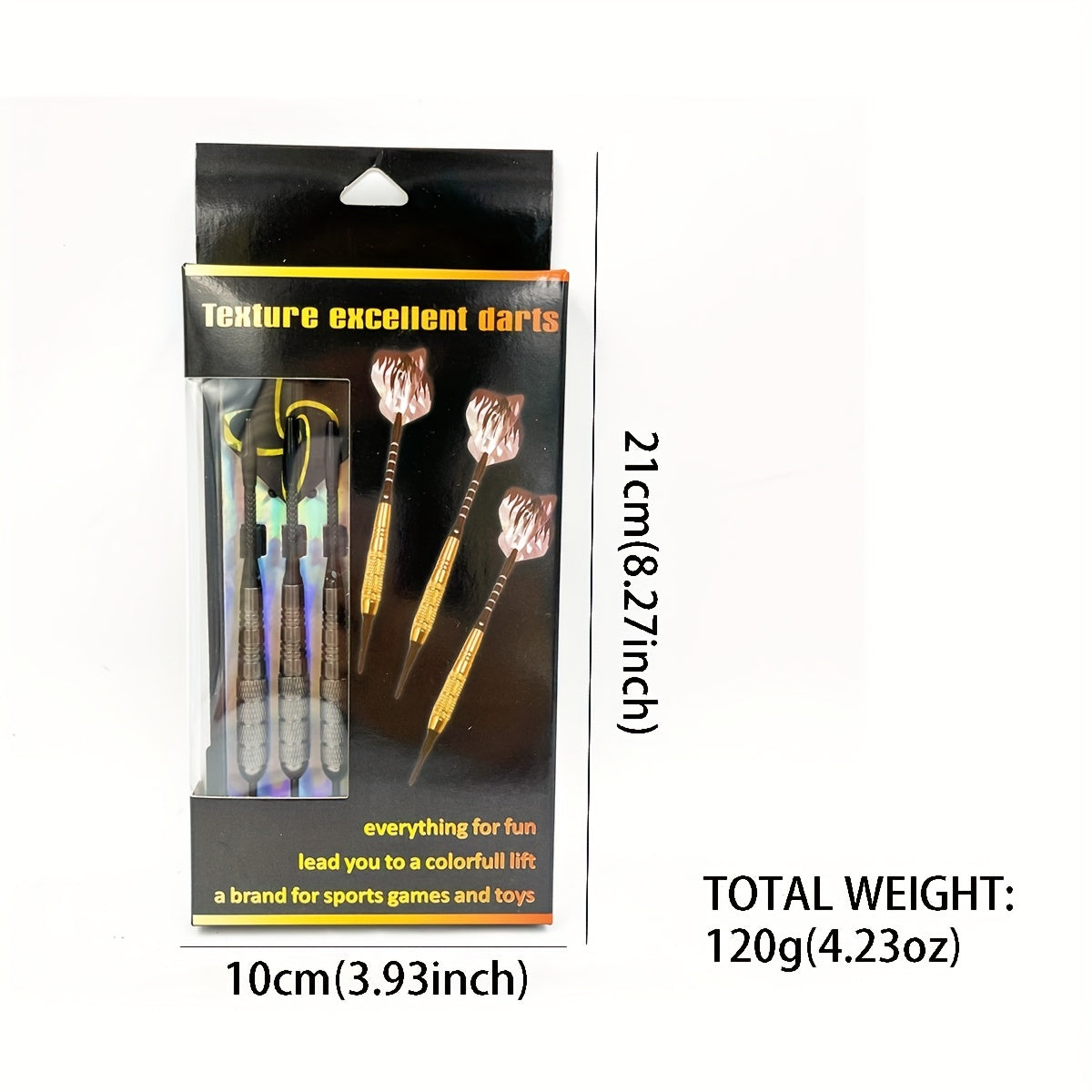 3pcs 20g Professional Steel Tip Darts Set with Storage Box