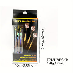 3pcs 20g Professional Steel Tip Darts Set with Storage Box