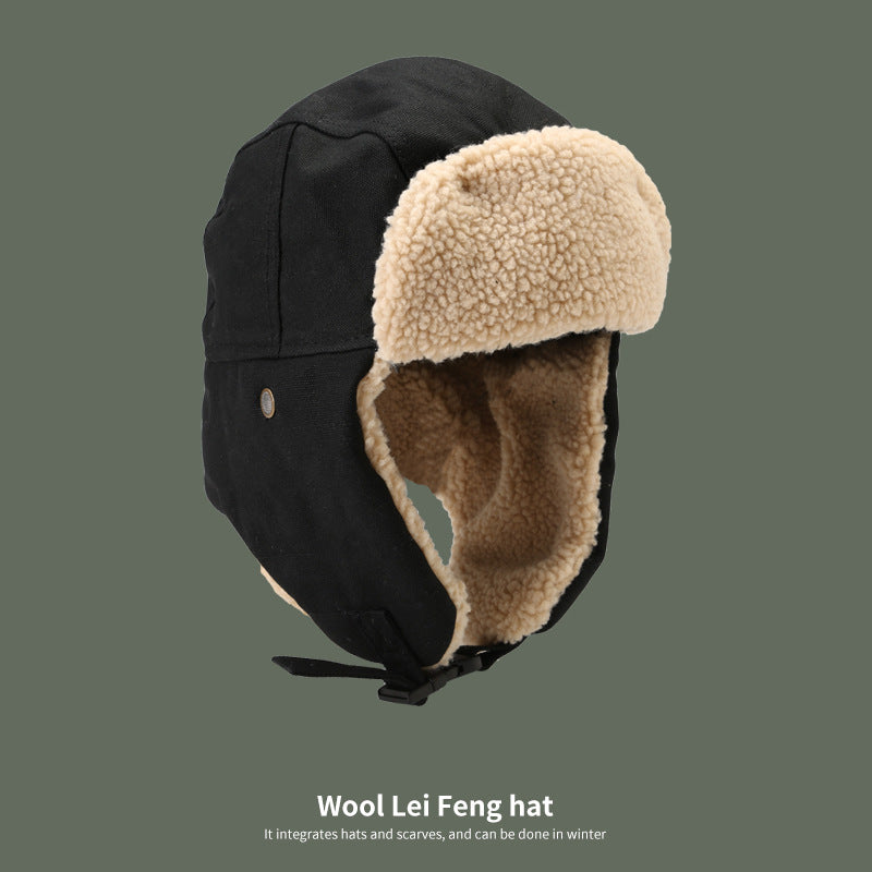 Men's Winter Ushanka Hat with Adjustable Buckle