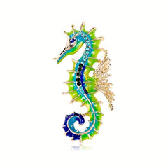 Seahorse Brooch For Men Creative Pin For Men
