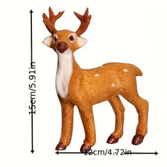 Christmas Deer Window Display Props Desktop Ornaments